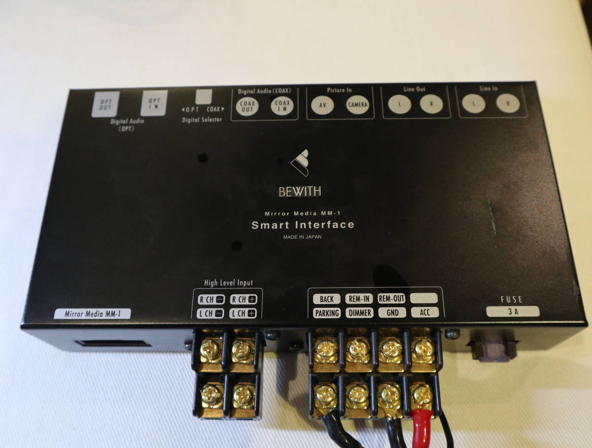 BEWITH　ビーウィズ　MM-1 ミラーメディアプレイヤー　スマートインターフェイス　中古美品　動作確認済 BEWITH - MM-1 Interface Smart すけっとアワーズBEWITH