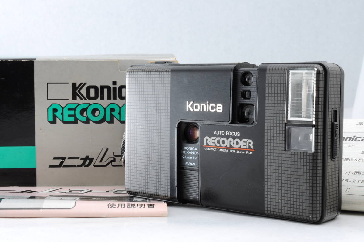 未使用級 美品 コニカ Konica RECORDER コニカレコーダー 黒 動作品 未