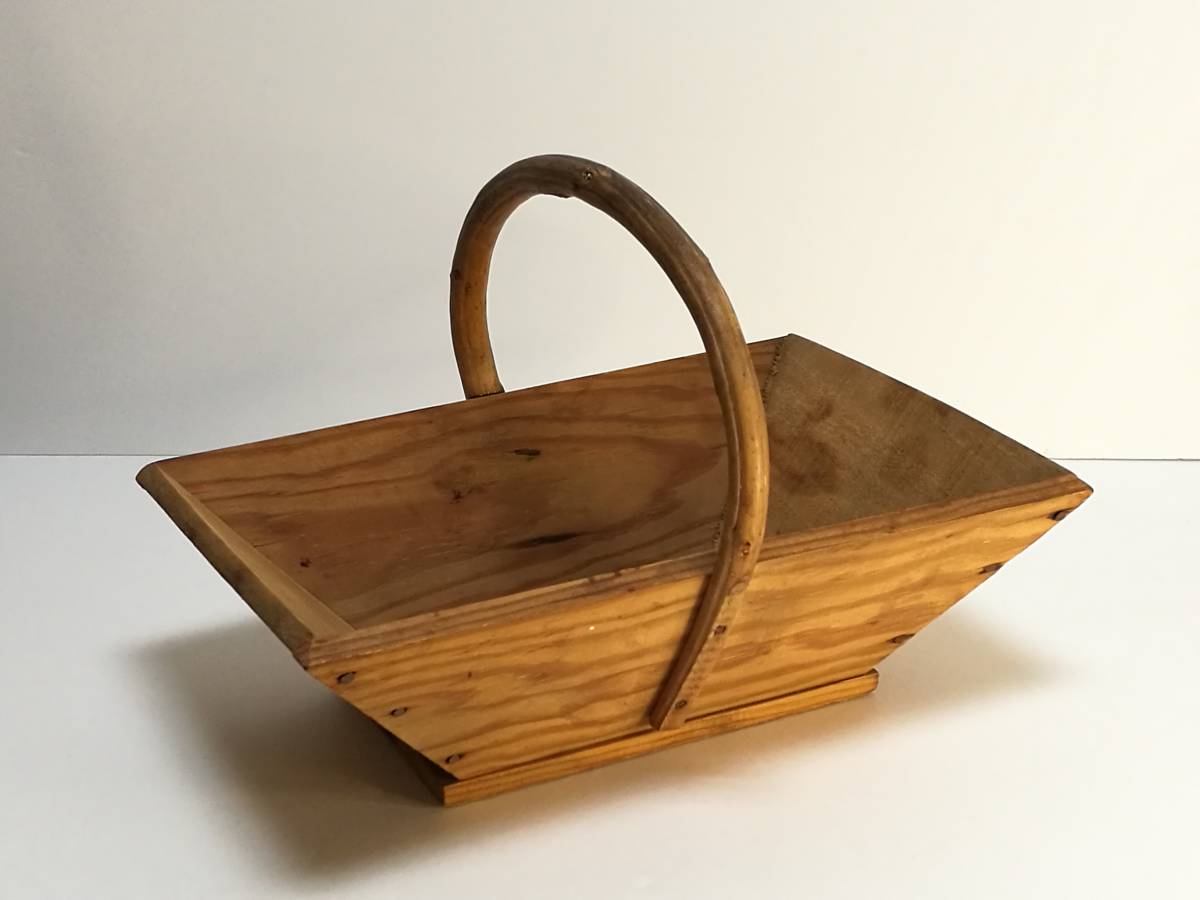 パニエ バスケット かご フランス ラタンの大型パニエ | Brocante de 
