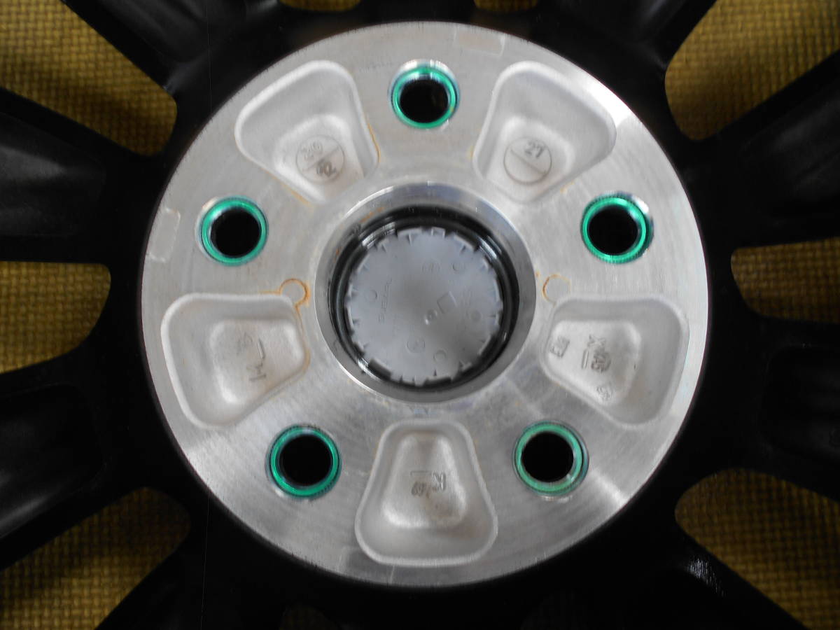 新車外し スバル 現行 レヴォーグ STIスポーツ 純正ホイール1本 18インチ7.5J+55 114.3-5H ブラックポリッシュ 熊本(送料無料) W１