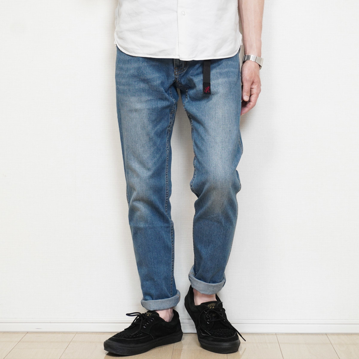 グラミチ MtDesign3776 別注 デニム マウンテンパンツ S ジーンズ 別注 