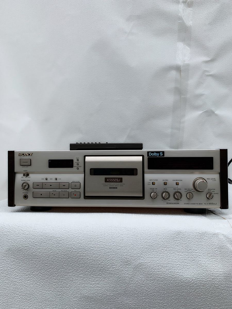 動作品 / SONY カセットデッキ TC-K555ESJ〔リモコン付〕 / ソニー