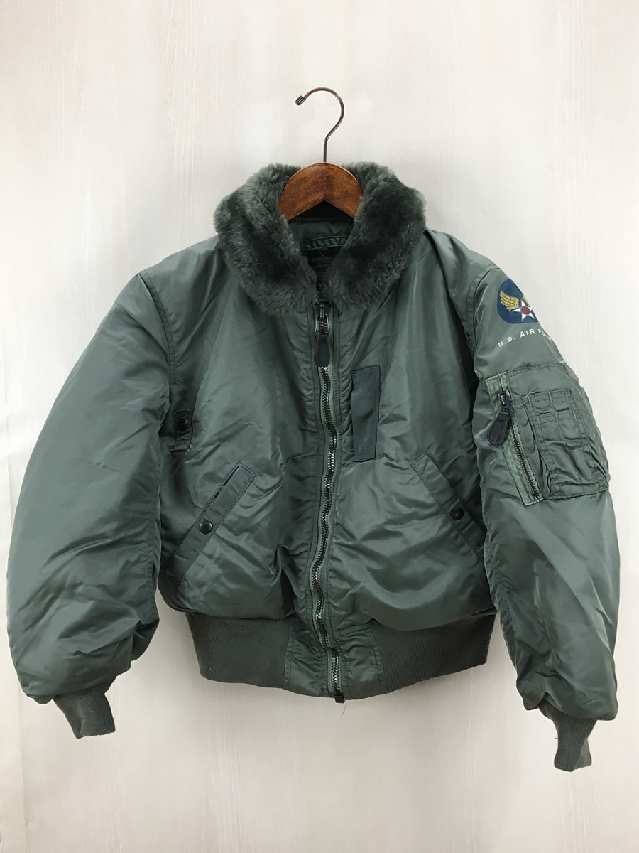 【定番人気，得価】 ALPHA INDUSTRIES 復刻/USA製/B-15D/フライトジャケット/36/ナイロン/KHK/軍モノ(XSサイズ以下)｜売買されたオークション情報、yahooの商品情報をアーカイブ公開 - オークファン XSサイズ以下