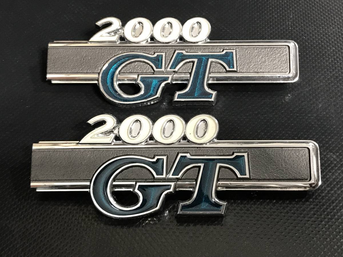 希少当時物】 ケンメリ？ スカイライン？ 2000GTエンブレム2点セット 
