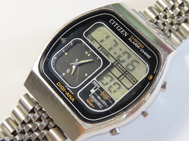 シチズン/デジアナ/クロノ/メンズ/現状中古品 CITIZEN デジアナ 