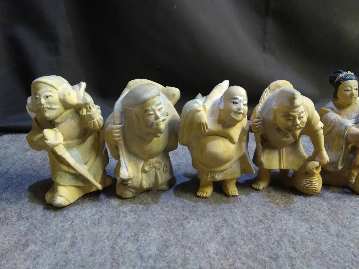 七福神 木彫り彫刻 置物 七福神の値段と価格推移は？｜2件の売買データ 