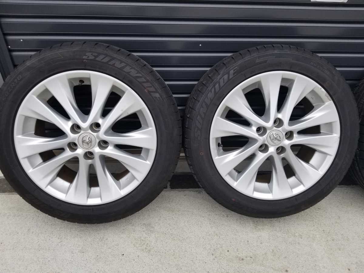 車 ◇TOYOTA純正アルミホイール18インチ4本235/50R18☆ラジアルタイヤ