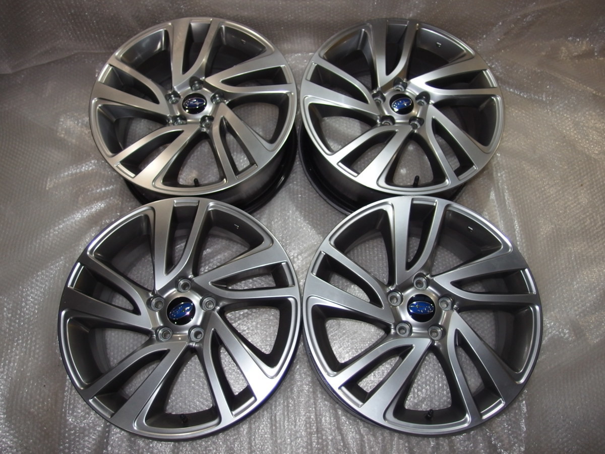 新品，100%新品 スバルWRX S4純正18インチアルミホイールのみ4本 18x7.5j+55 5H-114.3 56mmハブ径 ハイラスター塗装(5穴)｜売買されたオークション情報、yahooの商品情報をアーカイブ公開 - オークファン 5穴