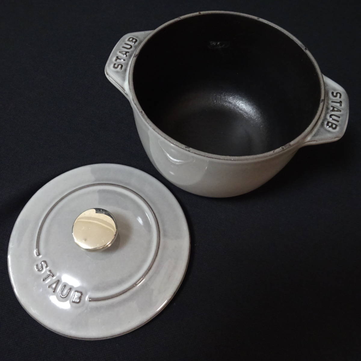 ストウブ ココット グレー 両手鍋 STAUB 18cm ラウンド 鍋 ラ ピコ