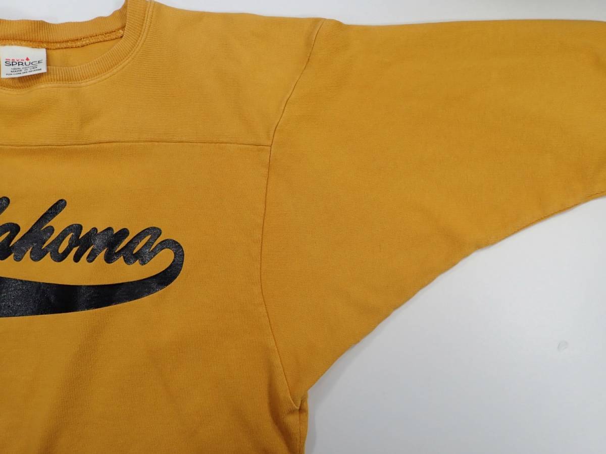 2754/良好mayo SPRUCE フットボール 七分袖 Tシャツ M USA製