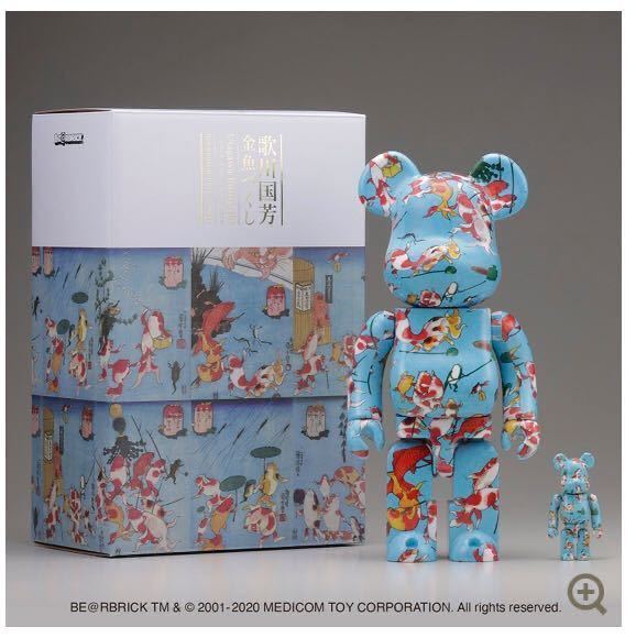 新品未開封 BE@RBRICK 歌川国芳 「金魚づくし」 100% & 400% ベア