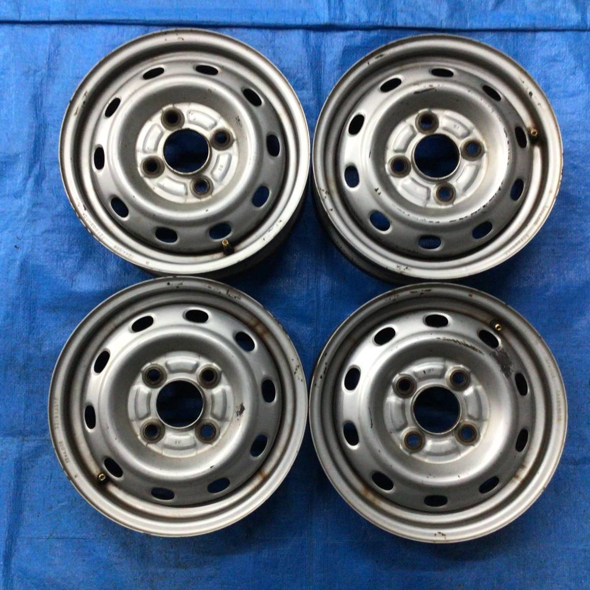 スバル サンバー 純正スチールホイール 12×4J+45 14インチ4本セット [K-