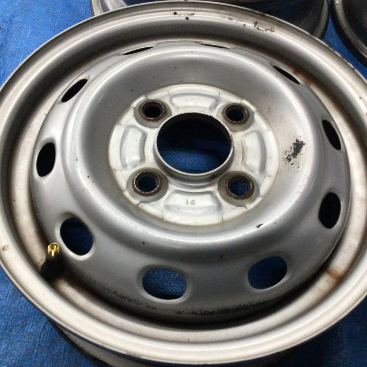 スバル サンバー 純正スチールホイール 12×4J+45 14インチ4本セット [K-