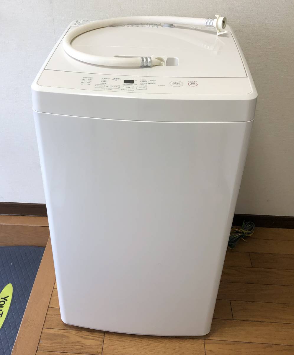 □中古美品 2020年製 無印良品 MUJI 全自動 洗濯機 5kg MJ-