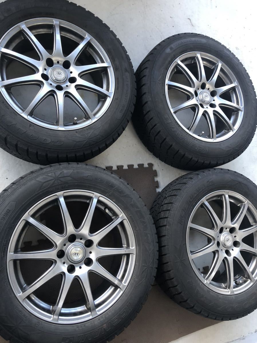  スタッドレスタイヤホイール４本セット 225/60R17グッドイアーアイスナビ6 2015製(スタッドレスタイヤ)｜売買されたオークション情報、yahooの商品情報をアーカイブ公開 - オークファン 5穴