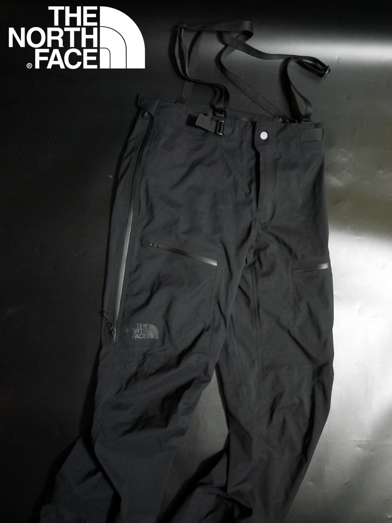 新品 THE NORTH FACE ノースフェイス【XXL LNG】高機能素材DRYVENT SHDR PANT ビブパンツ /BLACK