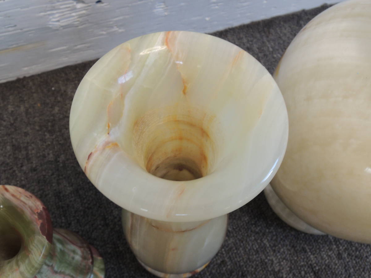 大理石 花瓶 オブジェ インテリア 天然石 花器 - フラワーベース 記念