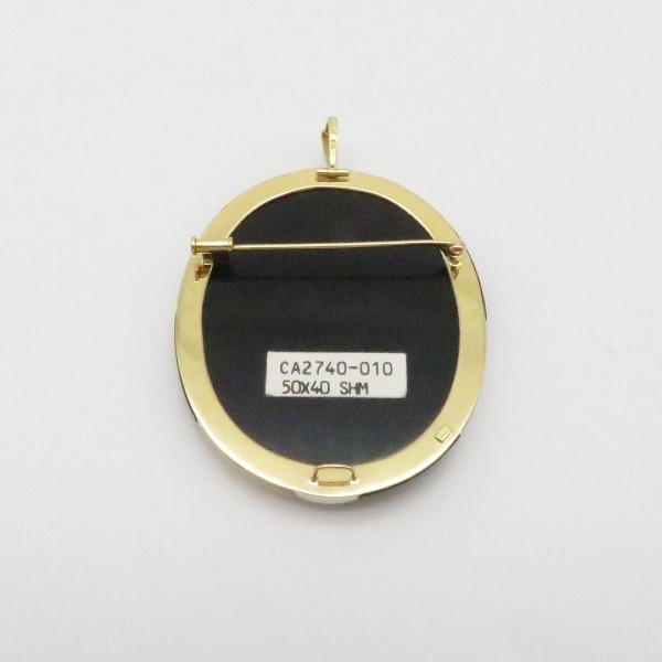 カメオ K18 Pt900 D 0.02ct 29.42g ゲルハルド・シュミット