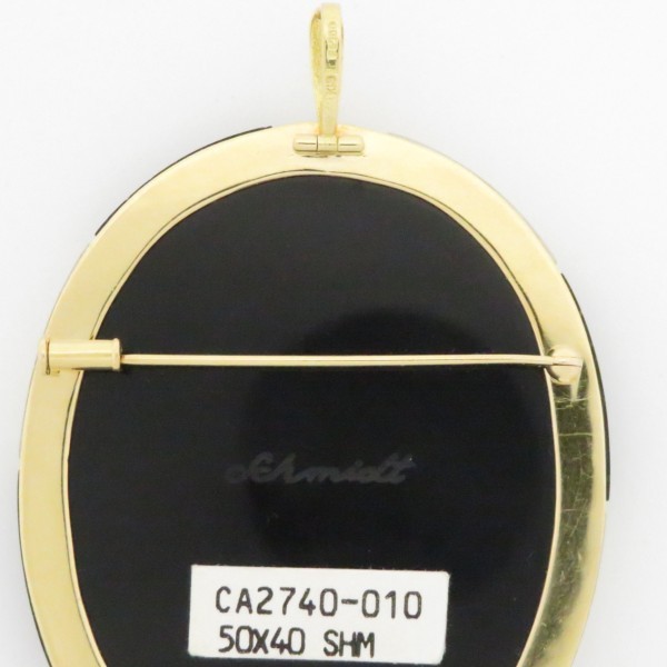 カメオ K18 Pt900 D 0.02ct 29.42g ゲルハルド・シュミット