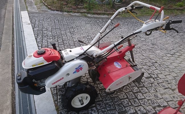 【兵庫引取り希望】ヤンマー管理機 スーパーポチSP70 ガソリン 6.2馬力 iスタート 一軸正逆　始動良好 すぐ使えます_1