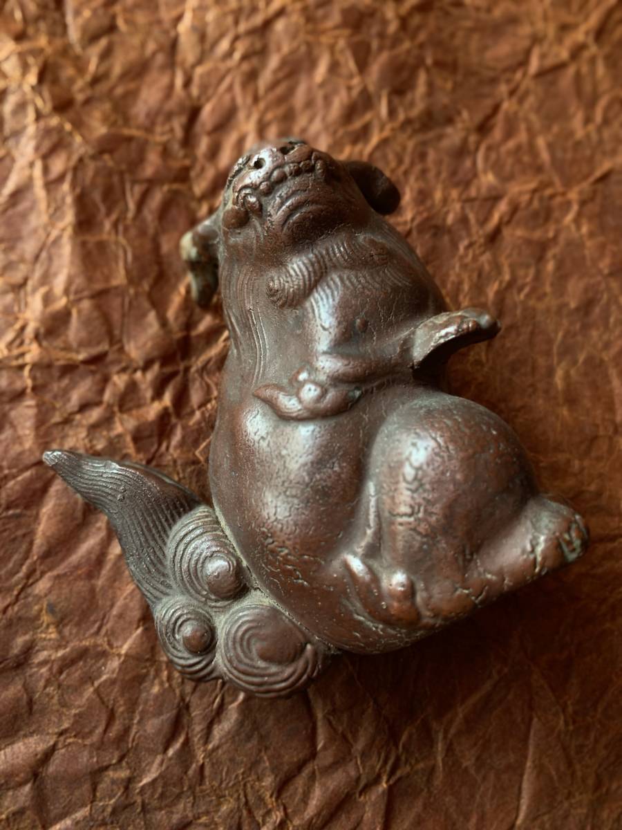 置物 獅子 古備前 狛犬 - 備前焼 狛犬」の落札相場・落札価格 「備前焼
