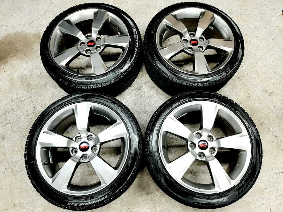 スバル WRX STI 純正 ホイールタイヤ 4本セット 245/40R18 