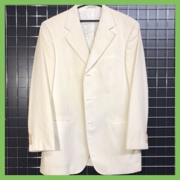 D317060　ラルディーニ　lardini　made in italy　イタリア製　ジャケット　白　ホワイト　男性物　紳士　メンズ　服　ファッション