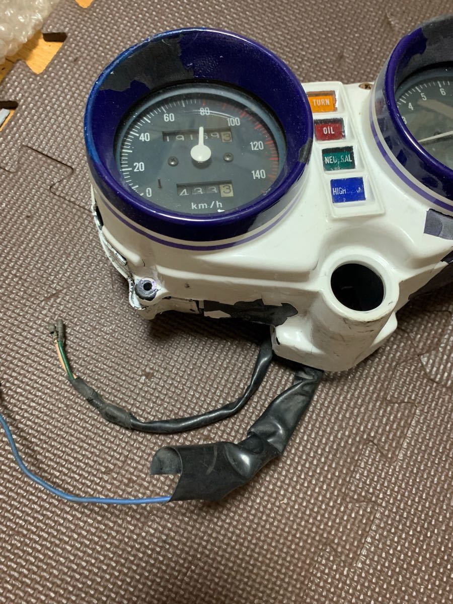ホーク バブ スピードメーター タコメーター 当時物 ホンダ ASSY