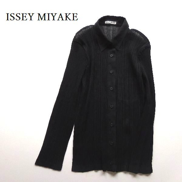 3点送料無料☆ISSEY MIYAKE イッセイミヤケ フロントボタン プリーツ 