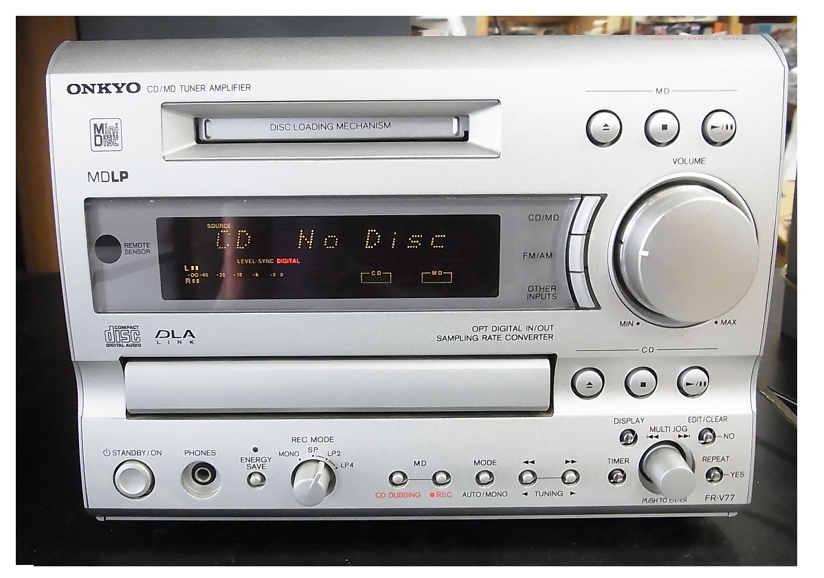 ONKYO CD コンポ スピーカーセット FR-V77 訳あり ピック新 ONKYO FR