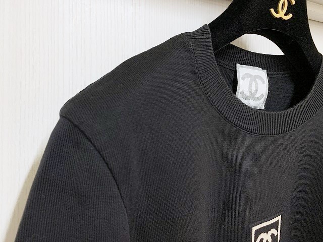 大日堂】CHANEL シャネル ニット 半袖 シャツ P21671V01329 03Aモデル