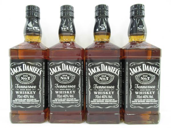 古酒 4本セット JACK DANIEL'S ジャックダニエル Old オールド No.7