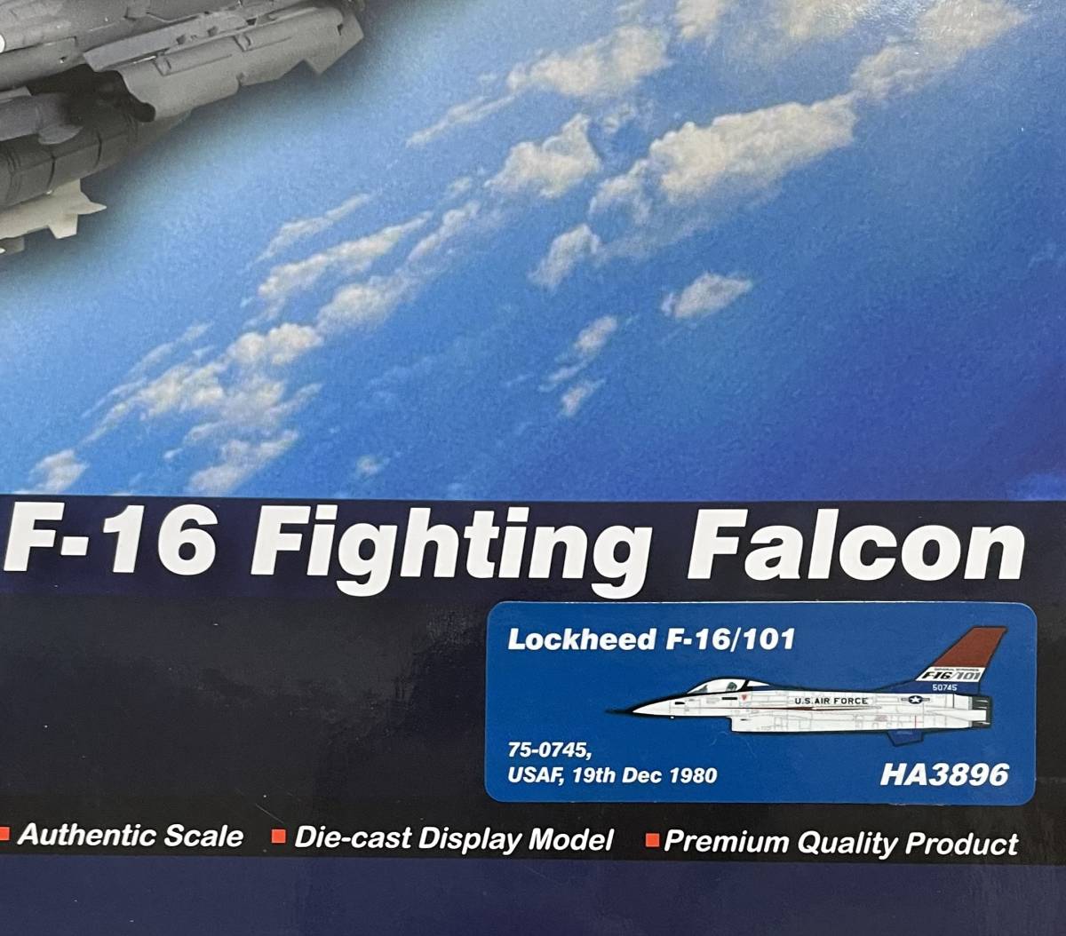新品 未開封品 ホビーマスター HOBBYMASTER HA3896 1/72 F-16/101 アメリカ空軍 75-0745 1980 ファイティングファルコン HOBBY MASTER AIR F-15C Hobby 0