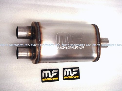 送料無料 (沖縄・離島除く) MAGNAFLOW マグナフロー 2.25インチ シングル/デュアル パフォーマンス ステンレス マフラータイコ #12138