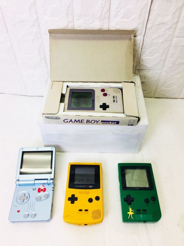 Nintendo 任天堂 Gb Gba ゲームボーイ アドバンス Sp ゲームボーイカラー Gameboy Pocket Advance まとめ セット I ジャン 本体 売買されたオークション情報 Yahooの商品情報をアーカイブ公開 オークファン Aucfan Com