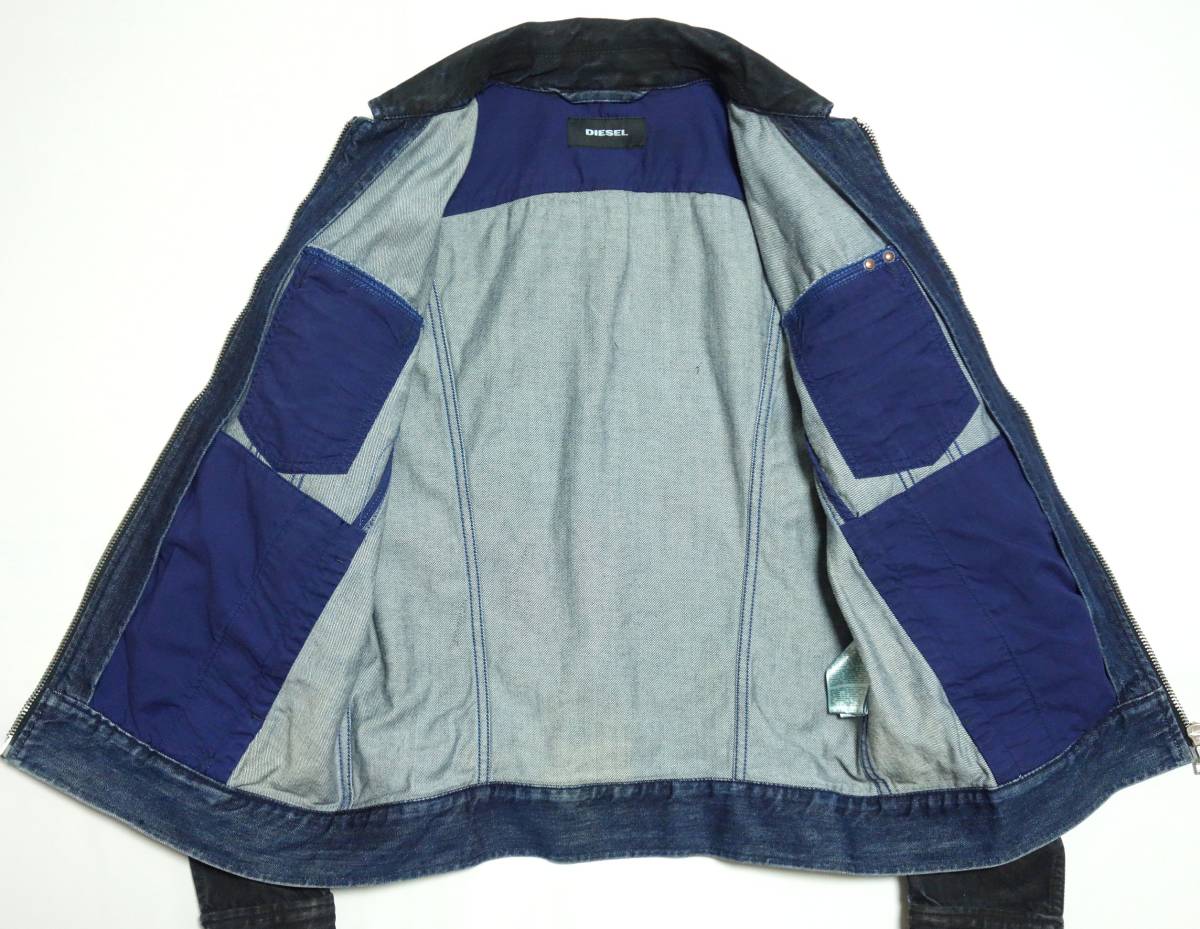 DIESEL ディーゼル D-JAR 0859C コーティング加工デニムジャケット G 