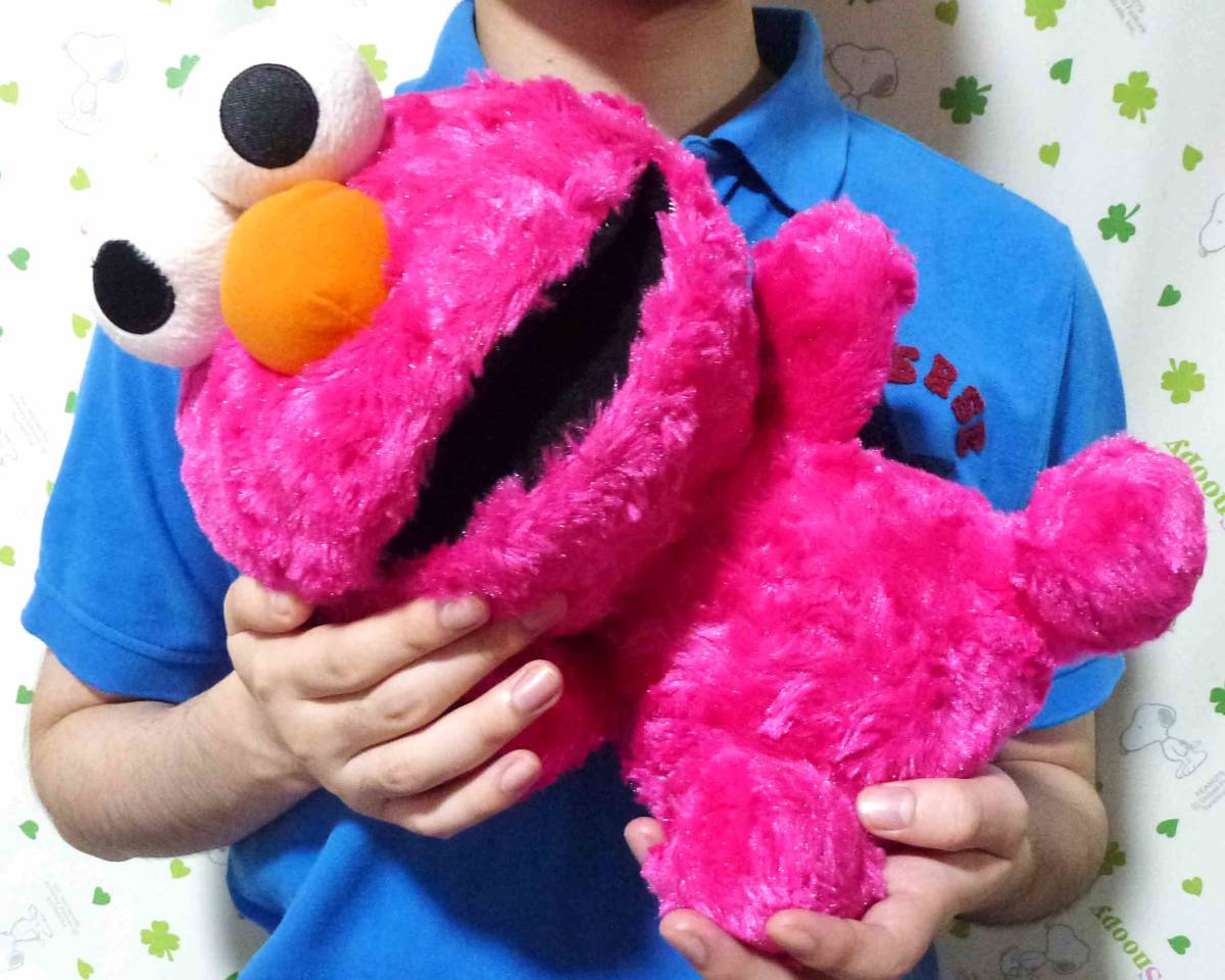 セサミストリート Big 大きな エルモ ぬいぐるみ ピンク バラボア 可愛い 定形外送料510円 エルモ 売買されたオークション情報 Yahooの商品情報をアーカイブ公開 オークファン Aucfan Com