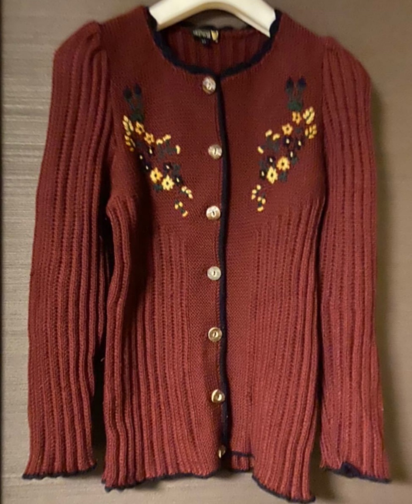 McDavid マック デイビッド ニットカーディガン ハンドメイド刺繍  