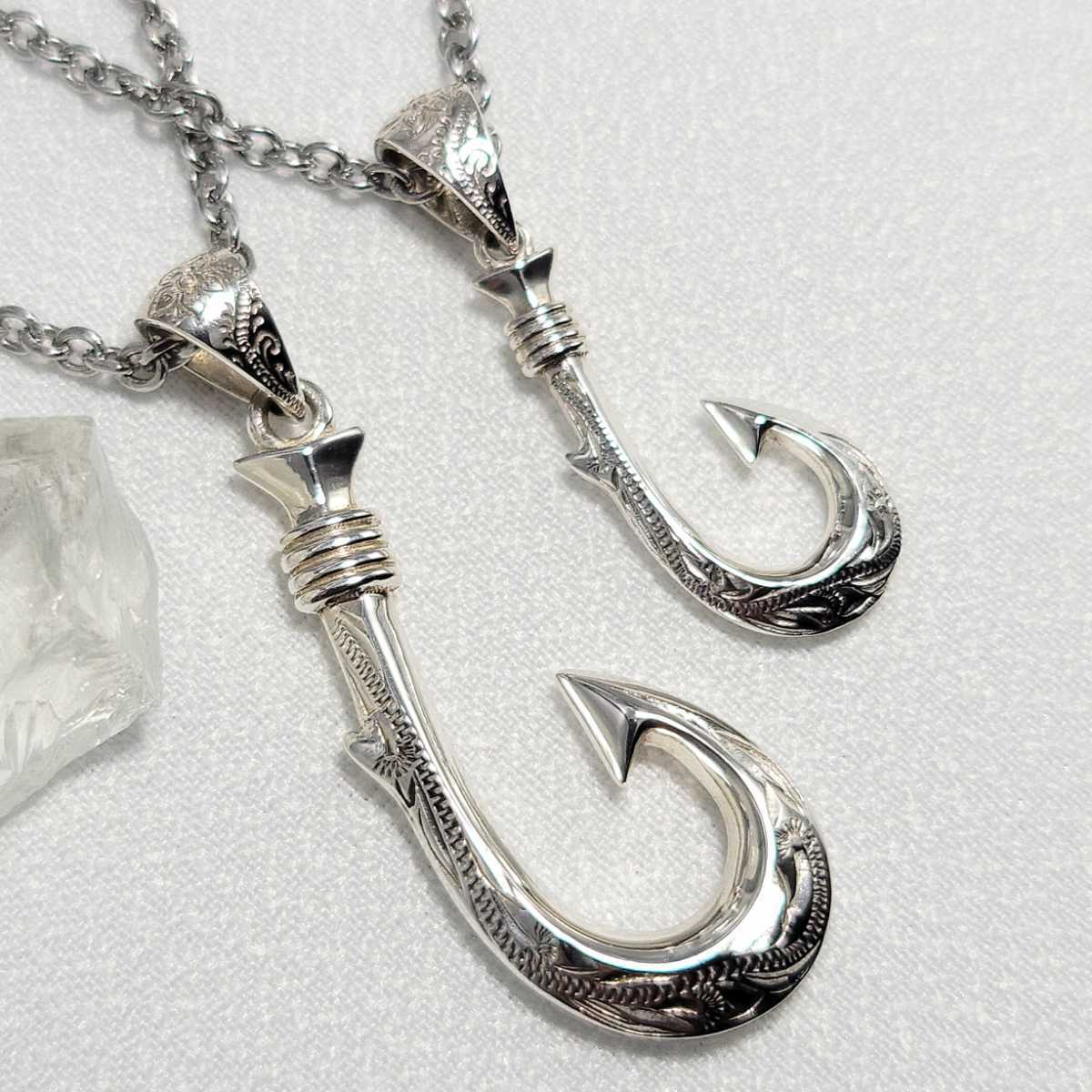 ハワイアンジュエリー 彫り ネックレス プルメリア スクロール シルバー925 フィッシュ フック 釣り針型 ペアネックレス シルバー 売買されたオークション情報 Yahooの商品情報をアーカイブ公開 オークファン Aucfan Com