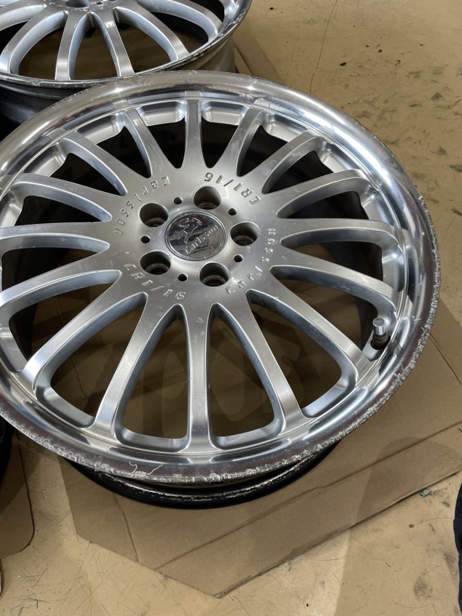 カールソン CR1/16 ホイール 17x7+50 5H100 中古ホイール 4本 キズ有