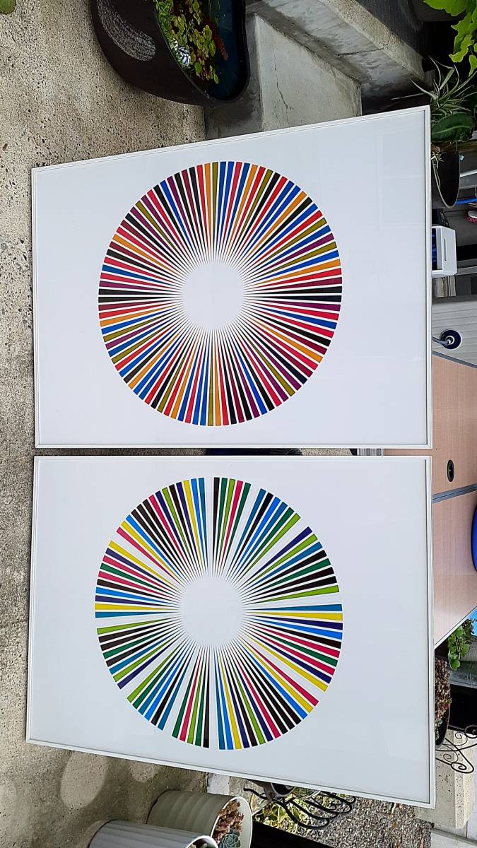 専用他の方発送×竹下雅敏【アージュナーチャート】graphic Art チャンドラ・アージュナー・チャート 太陽・月のペア Lサイズ 竹下