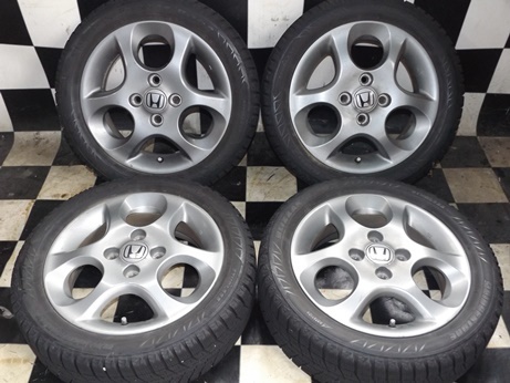 ★☆ ホンダ ライフ 純正 165/55R14 ゼスト N-BOX N-ONE 14×4.5J 45 4穴 100 14インチアルミホイール 4本