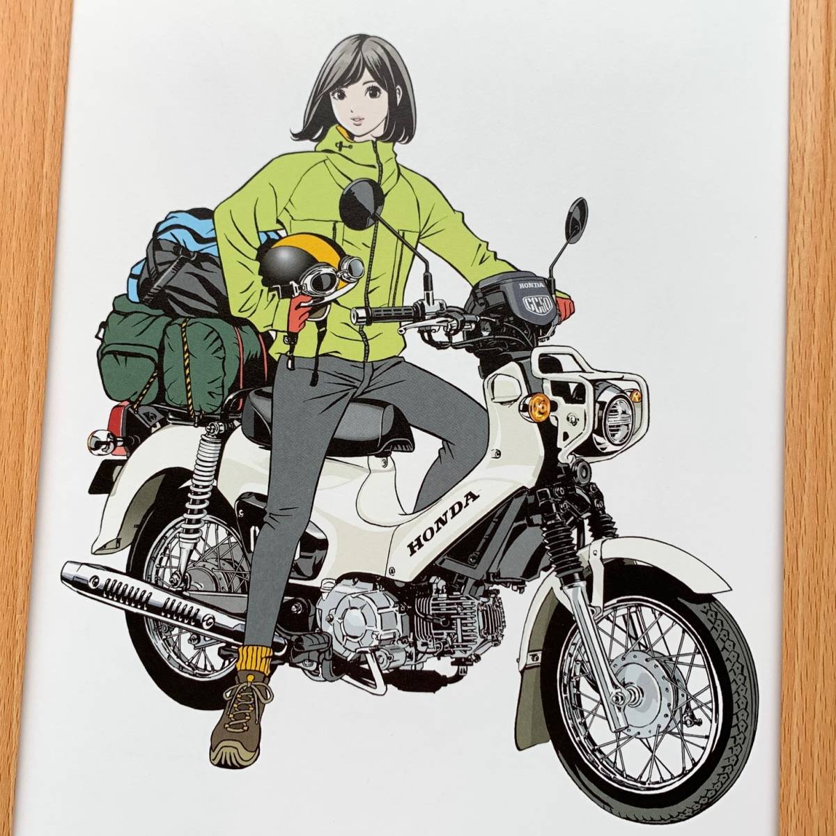 江口寿史 Honda Cross Cub B5サイズ 額入り イラスト 印刷物 ポスター風デザイン 額装品 アートフレーム インテリア 美少女 印刷物 売買されたオークション情報 Yahooの商品情報をアーカイブ公開 オークファン Aucfan Com