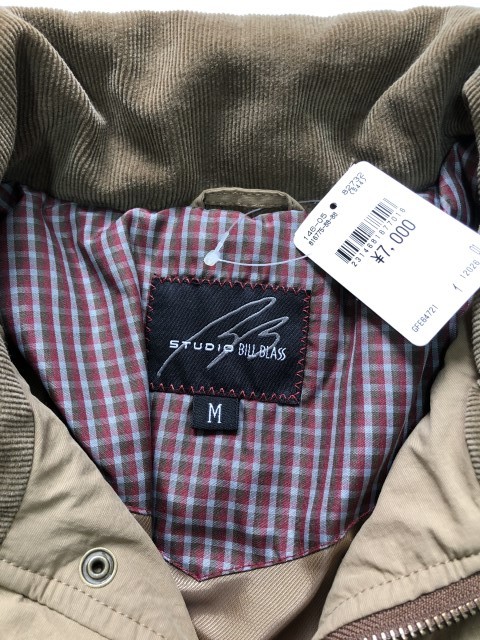 ④B7未使用◇STUDIO BILL BLASS ビルブラス◇メンズ Mサイズ アウター 