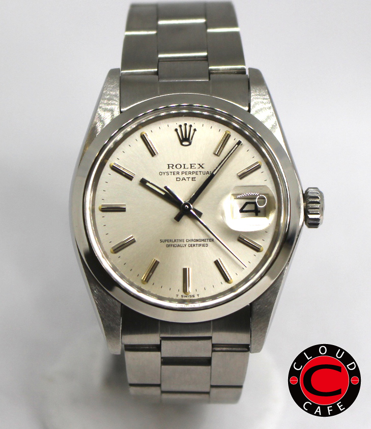 ロレックス⁄オイスターパーペチュアルデイト⁄クサビシルバーダイヤル