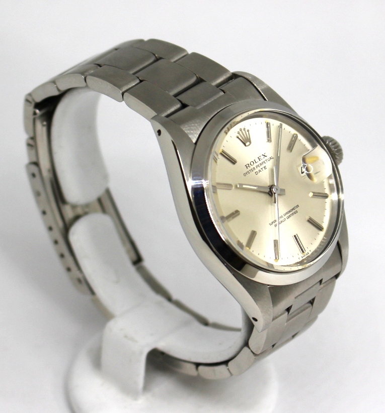 ロレックス⁄オイスターパーペチュアルデイト⁄クサビシルバーダイヤル