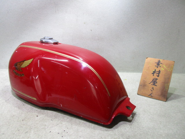 8☆GB250クラブマン用タンク510 純正.MC10.赤.凹み小さめ.検 