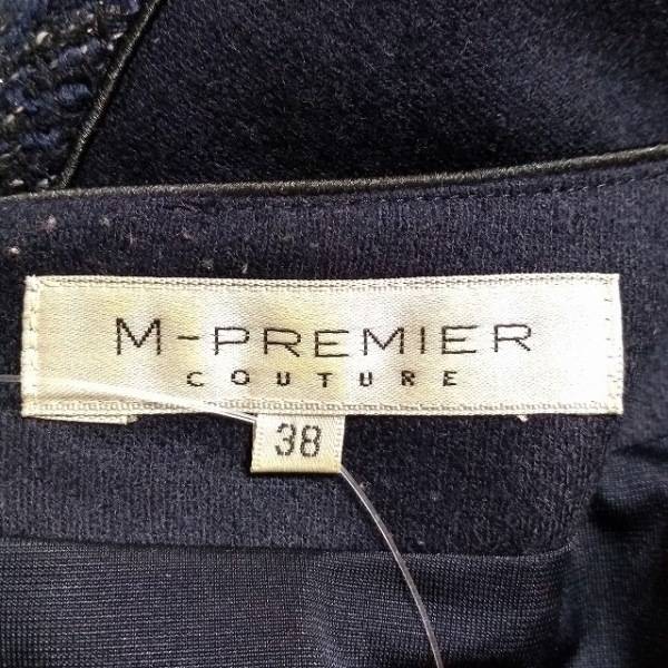 エムプルミエブラック M-premierBLACK サイズ38 M - ネイビー×マルチ