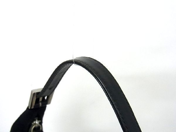 1円 FENDI フェンディ マンマバケット コットンジャージー×レザー ワンショルダーバッグ 肩掛けかばん レディース ブラック系 S9389fオ FENDI フェンディ マンマバケット フェンディ新作「マンマ コットンジャージ Hedy