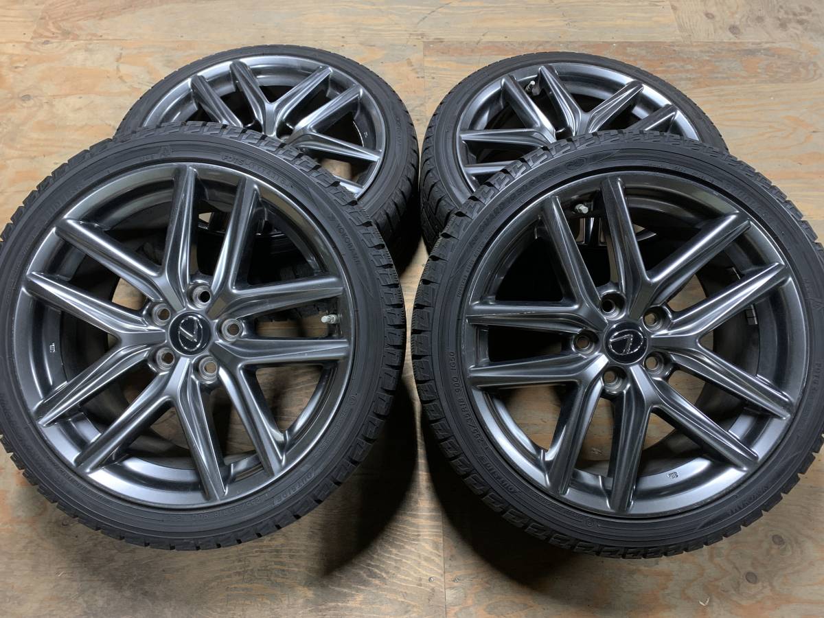 レクサスIS　Fスポーツ　純正アルミ+スタッドレス　225/40R18＆255/35R18　ヨコハマ　アイスガードiG50＋ ４本セット
